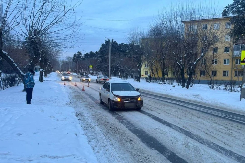 Два ребенка попали под колеса авто. Фото: Госавтоинспекция Иркутской области.