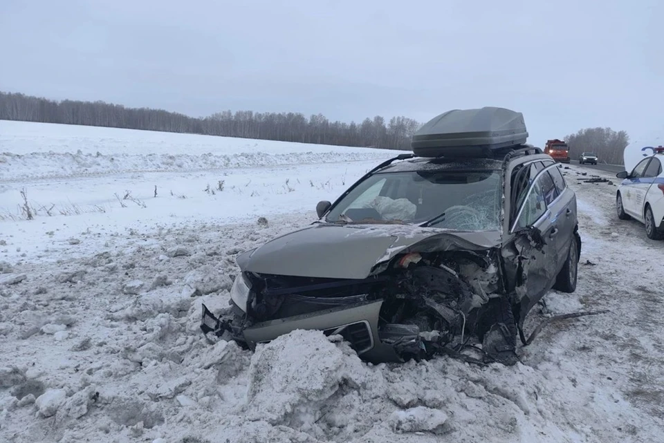 Водитель уснул за рулем. Фото: ГАИ по Новосибирской области