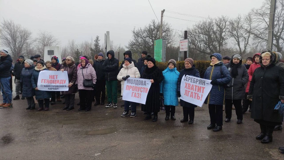 Жители Приднестровья вышли на пикеты. Фото: соцсети