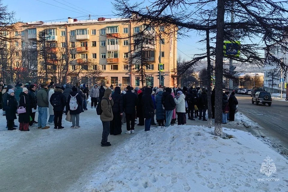 Пожар в магаданском политехническом техникуме произошел 27 января Фото: ГУ МЧС России по Магаданской области