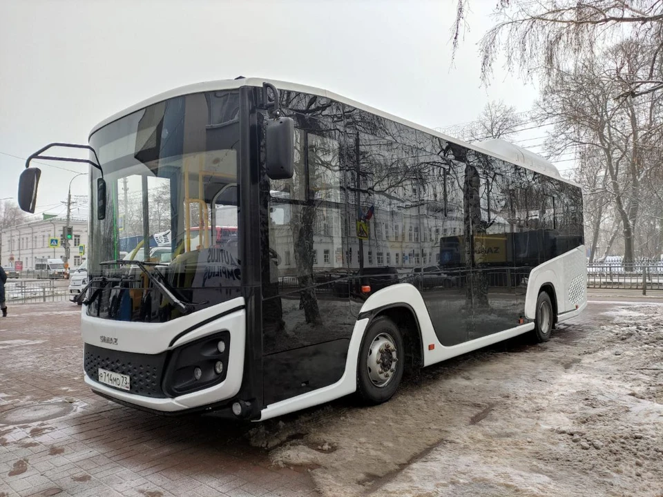 В массовое производство новый автобус запустят в Ульяновске во второй половине 2025 года. Фото телеграм-канал Сергея Васина