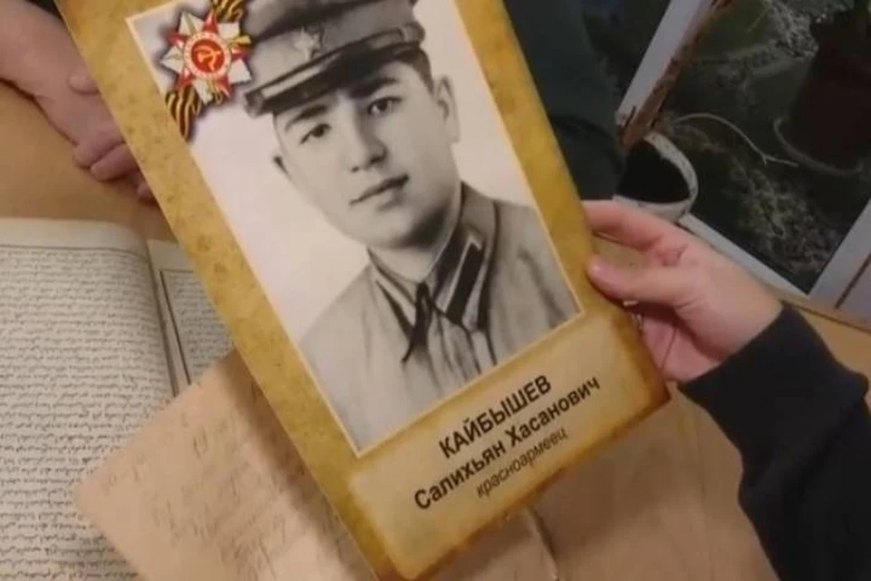 20-летний красноармеец Салихьян Кайбышев. Кадр видео: БСТ.