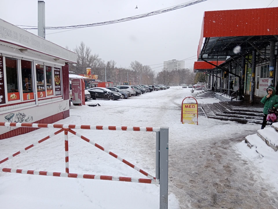 В Курске снова образовался гололед