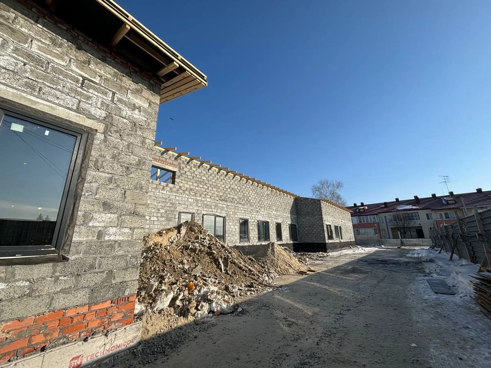 В поселке Богандинский Тюменского района строят новую поликлинику