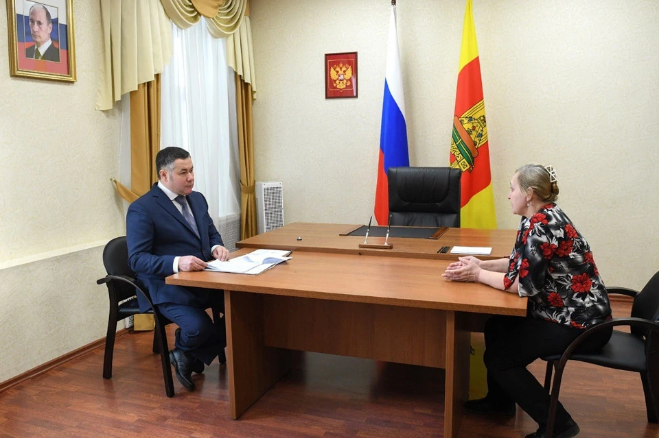 На приеме у губернатора.