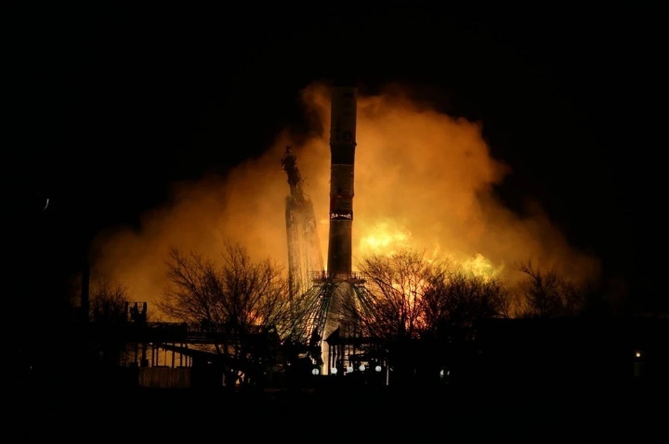 Ракета - носитель стартанула ночью, 28 февраля. Фото: Госкорпорация «Роскосмос»