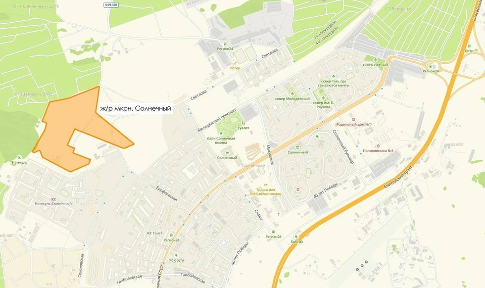 Карта: 2GIS/департамент градостроительства Красноярска
