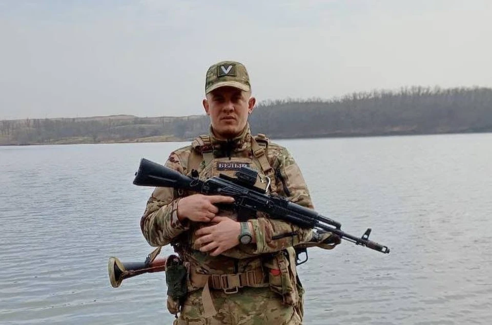 Десантник с позывным «Белый» геройски погиб в зоне СВО. Фото: t.me/gimbatov34