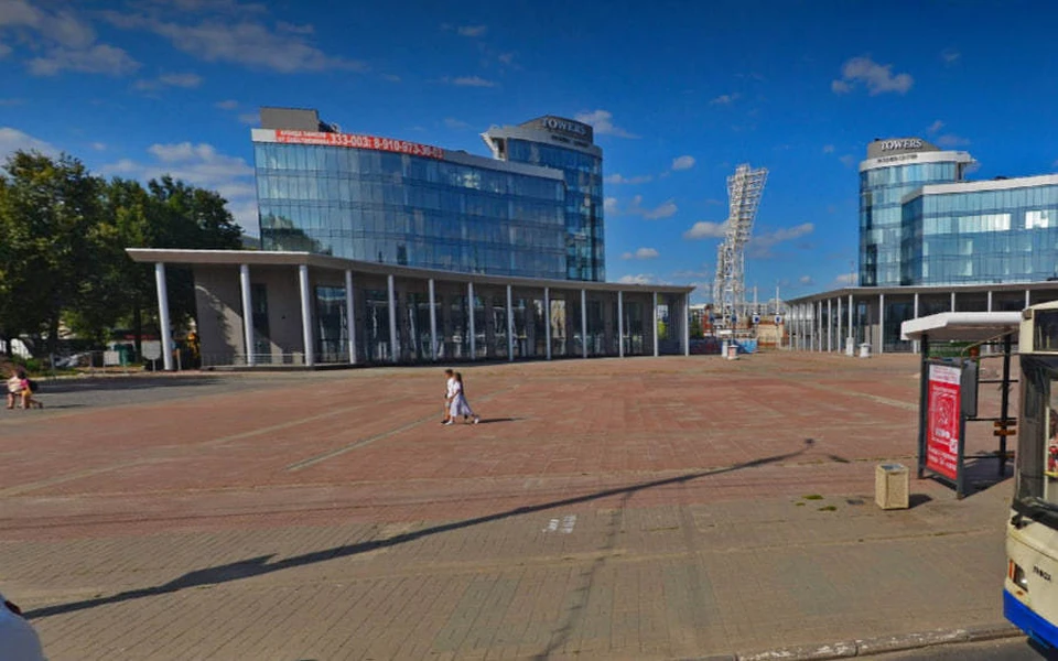 На площади Труда в этом году установят цифровой куб, который станет визитной карточкой города. Фото: Яндекс. Карты