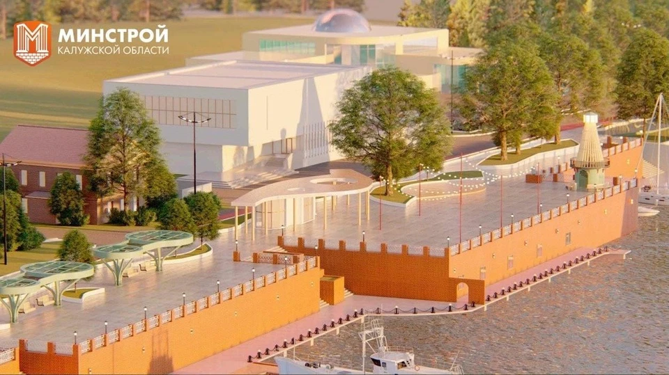 В Людиново продолжат благоустраивать набережную озера Ломпадь