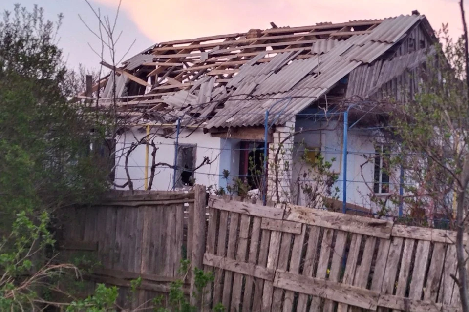 ВСУ разрушили дом в Любимовке Фото: ТГ-канал Павла Филипчука