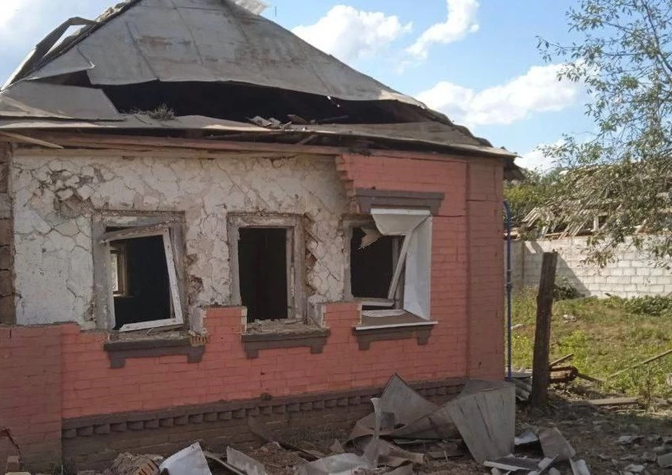 Село Борки Валуйского округа атаковано беспилотником ВСУ.