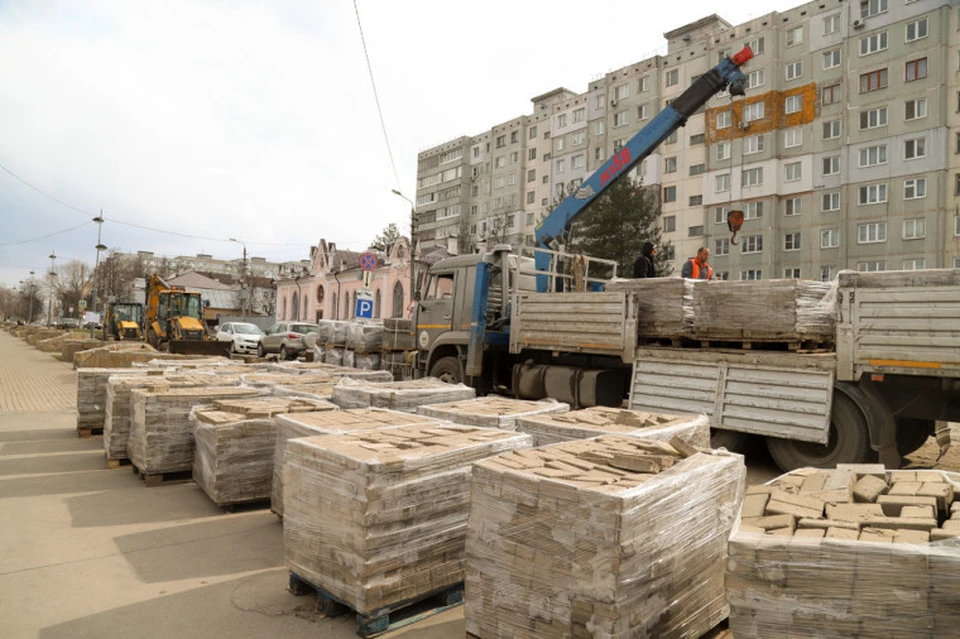 В Туле приведут в порядок более 2000 квадратных метров тротуаров.
