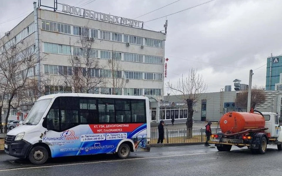 На момент ДТП в салоне автобуса были пассажиры. Фото: полиция Приморья