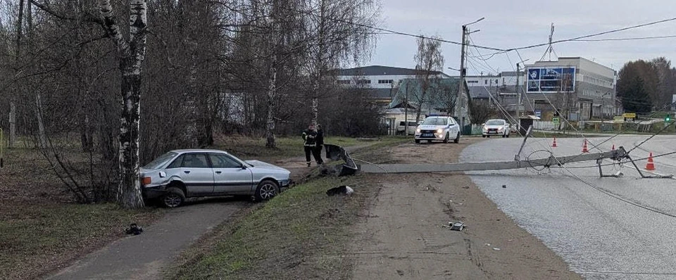 Авария произошла в Нововятском районе. Фото: Госавтоинспекция Кировской области
