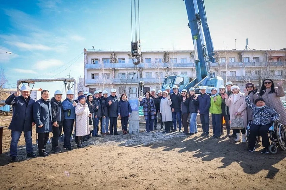 В Якутии дан старт строительству дома-интерната для пристарелых и инвалидов. Фото: t.me/aisen_nikolaev