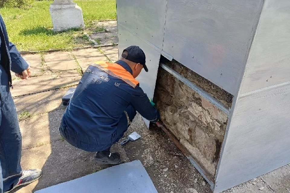 В Пологовском районе Запорожской области благоустроили мемориал погибшим советским воинам. ФОТО: администрация Пологовского округа