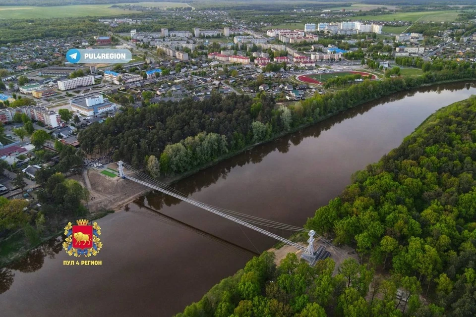 Самый длинный в Беларуси подвесной мост открыли перед 9 Мая. Фото: телеграм-канал «Пул 4 регион»