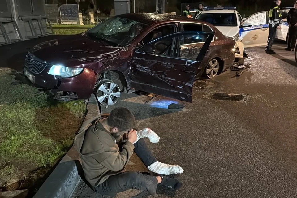 Полицией Петербурга в ходе погони задержан пьяный лихач из Пермского края. Фото: t.me/Megapolisonline