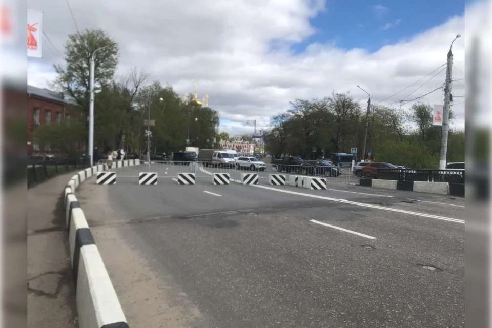 Центр горрода временно недоступен для проезда.