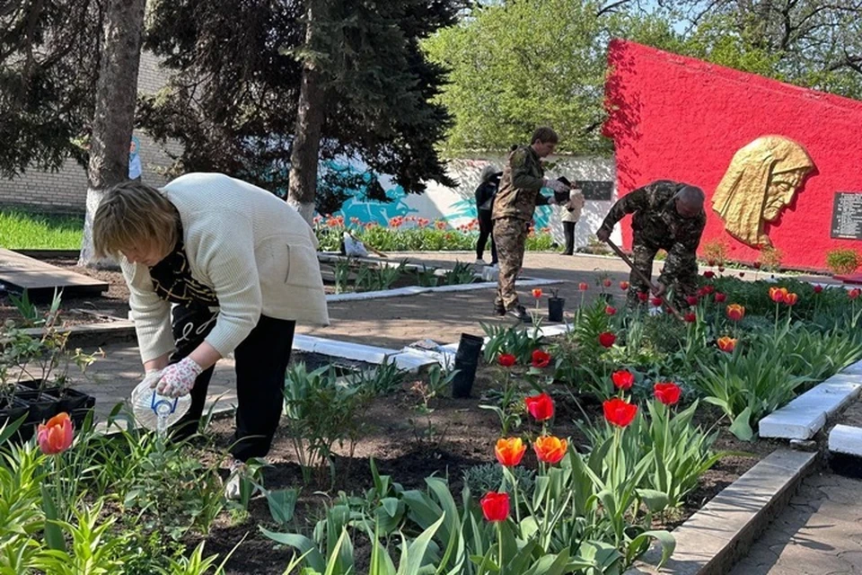 В ДНР высадили почти 14 тысяч саженцев деревьев и кустарников. Фото: ТГ/Пушилин