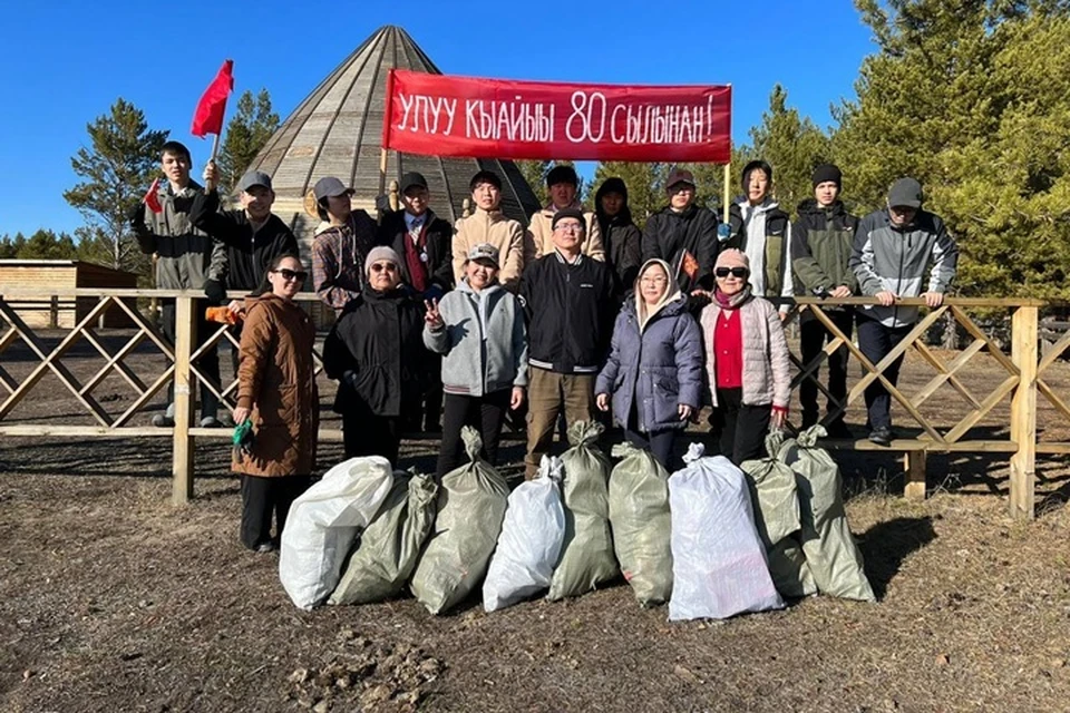 Школьник привел в порядок парк ко Дню Победы. Фото: дирекция биоресурсов, особо охраняемых природных территорий РС (Я)
