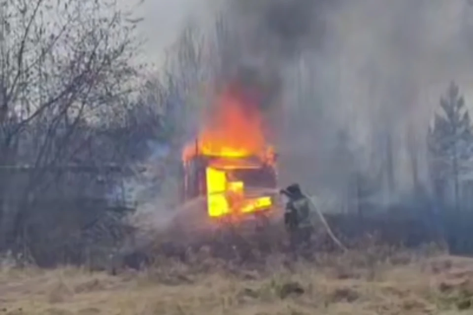 В Братском районе потушили пожар в садоводстве "Восход".