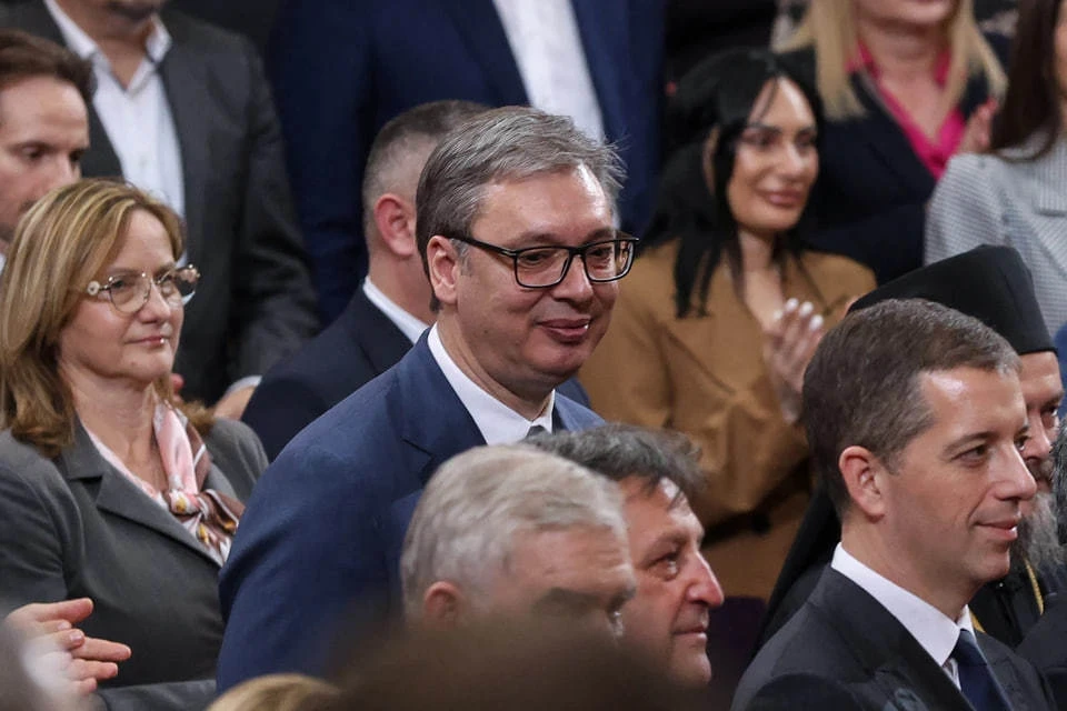 Вучич поблагодарил Путина за великолепный парад Победы на Красной площади