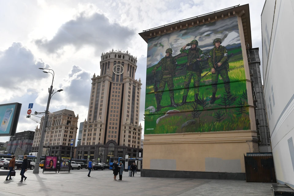 В Подмосковье закрасили спорное граффити, посвященное бойцам СВО. Фото носит иллюстративный характер.