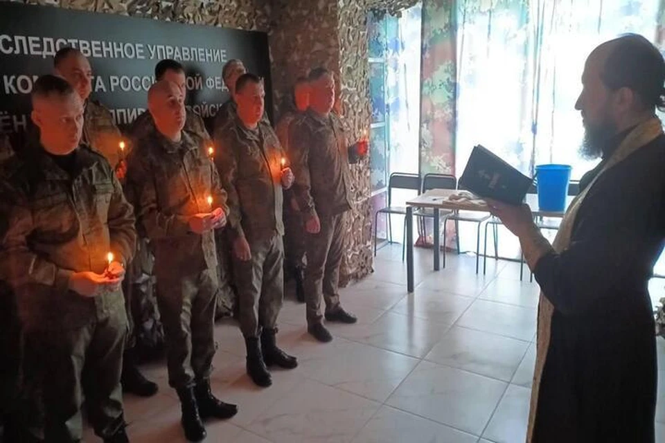 На Херсонщине освятили здание военного следственного управления СК РФ. Фото: ТРК "Таврия"