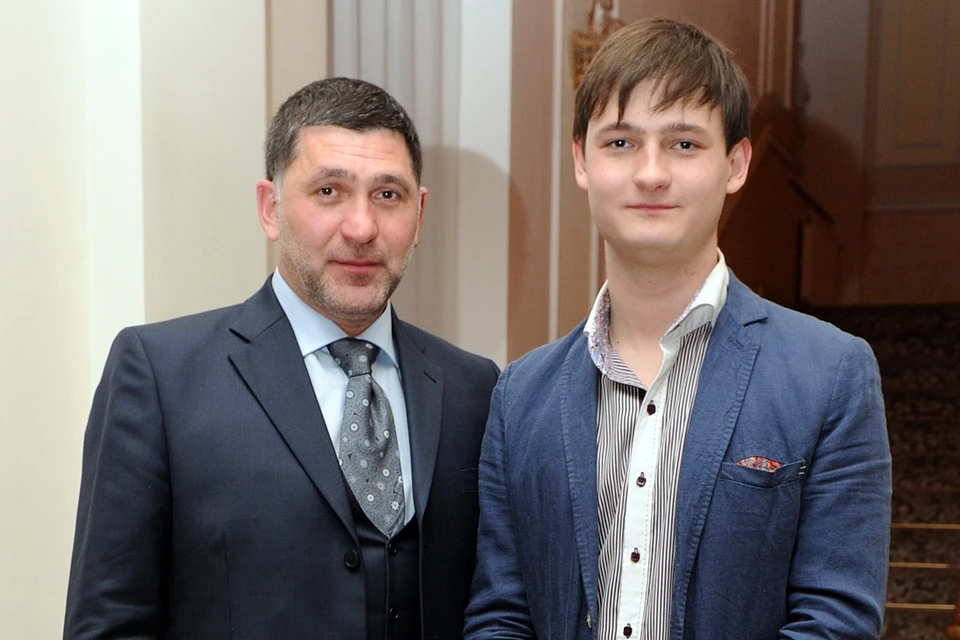 Сергей Пускепалис и его сын Глеб