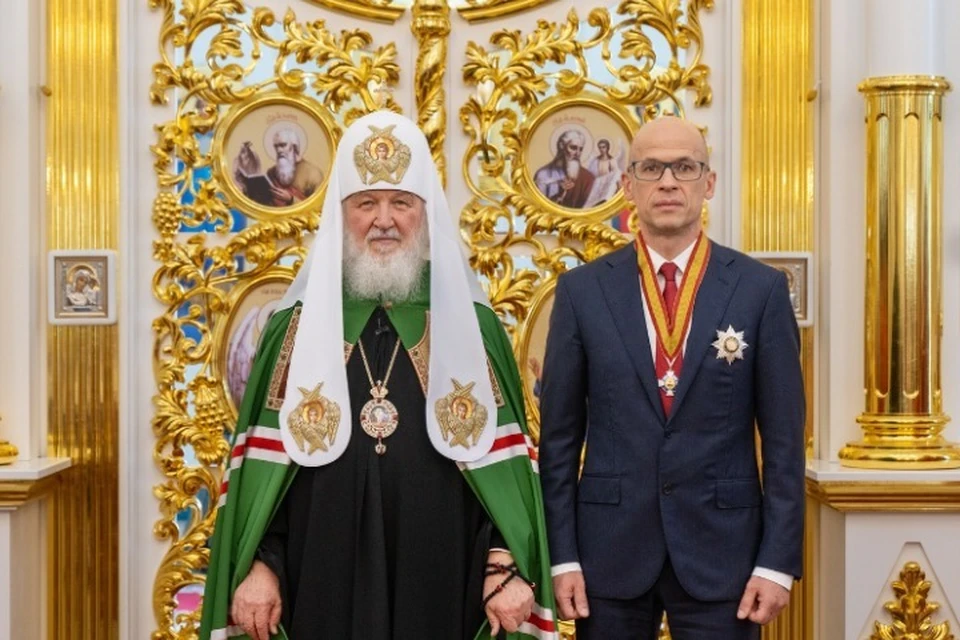 Патриарх Кирилл и Глава Удмуртии Александр Бречалов. Фото: patriarchia.ru