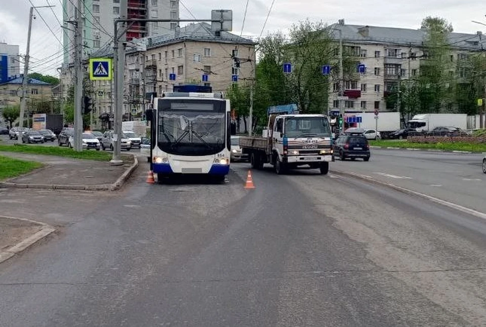Авария произошла на улице Воровского. Фото: Госавтоинспекция Кировской области
