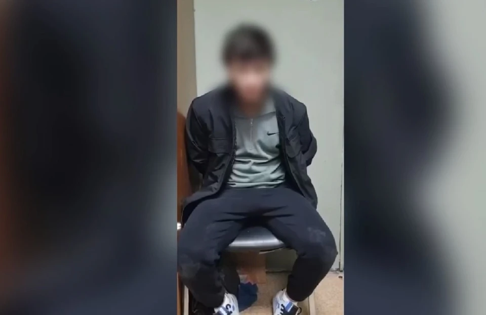В Красноярске будут судить местного жителя за стрельбу на остановке в Солнечном. Скриншот: видео краевого МВД