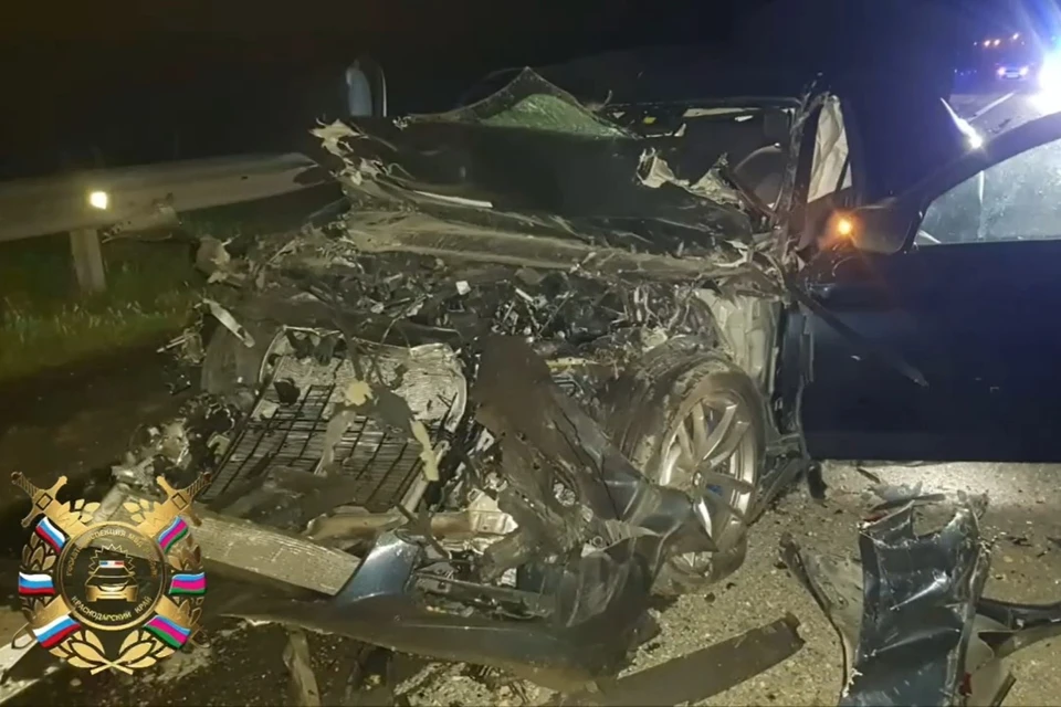 Водитель BMW скончался Фото: пресс-служба Госавтоинспекции Кубани
