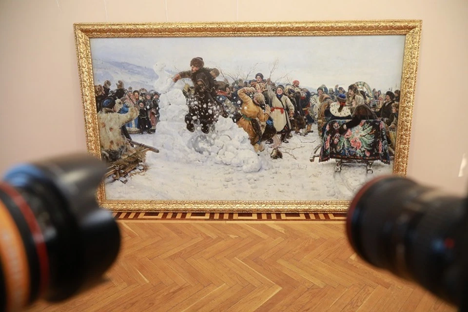 В Ярославль привезут картину Василия Сурикова "Взятие снежного городка".