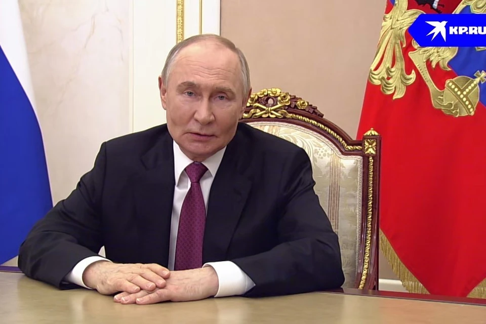 Поздравление Президента России Владимира Путина коллектива «Комсомольской правды» транслировалось на празднике