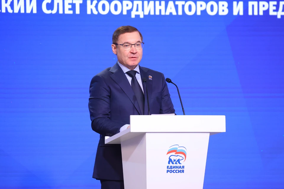 Секретарь Генсовета «Единой России» Владимир Якушев открыл бизнес-слёт «Предприниматели Победы». Фото: ER.RU.