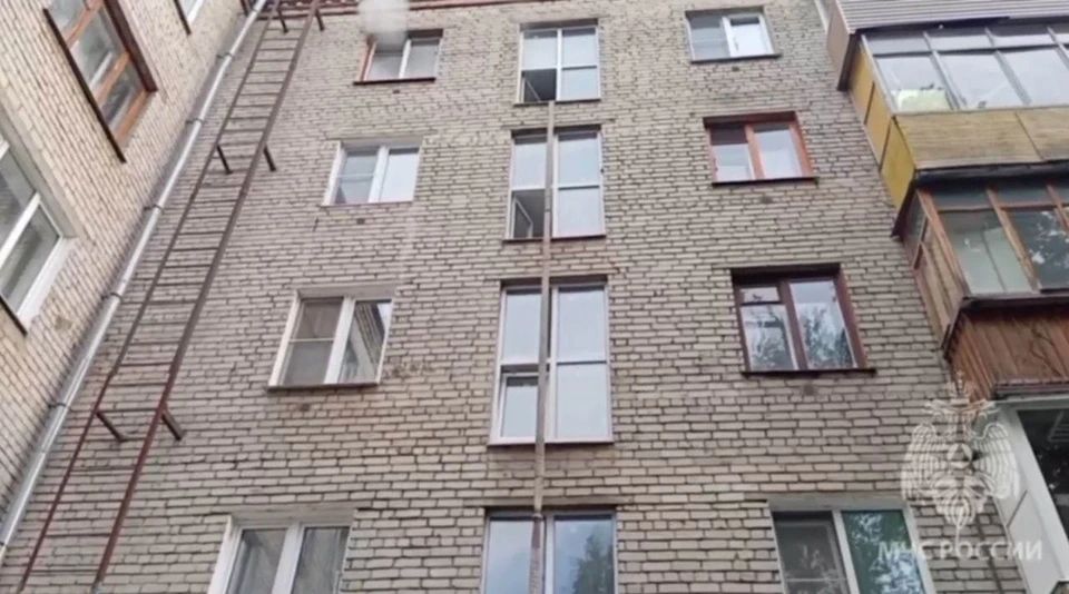 Специалисты МЧС спасли мужчину на пожаре в квартире на проспекте Ильича
