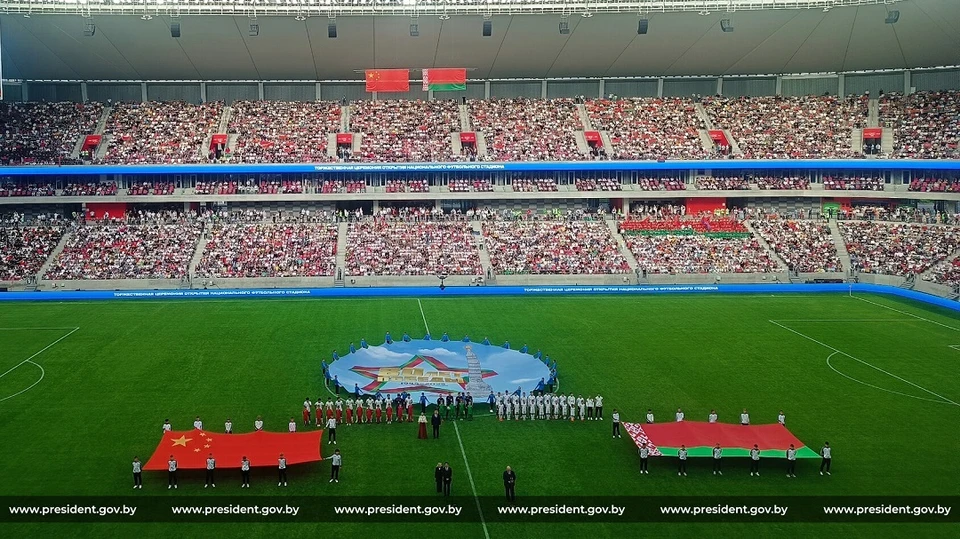 Национальный футбольный стадион открылся в Минске 7 июня 2025 года. Фото: president.gov.by.
