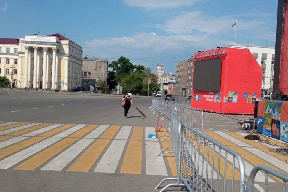 В центре Иркутска усилили работу по уборке улиц. Фото: администрация города Иркутска