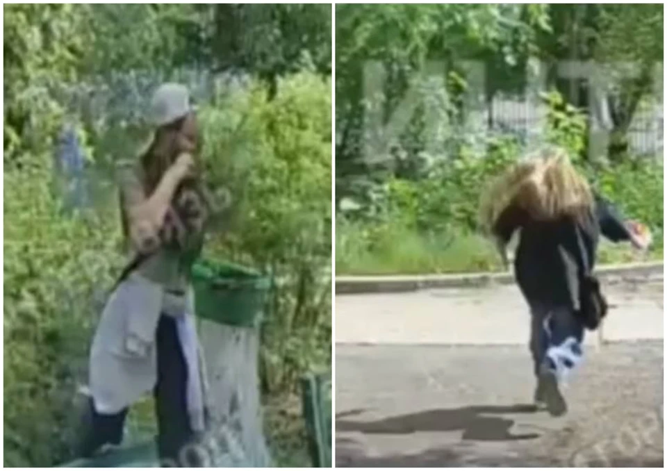 Видео с хулиганами массово выкладывают в соцсетях. Скриншот: magnitkacity/ВК.
