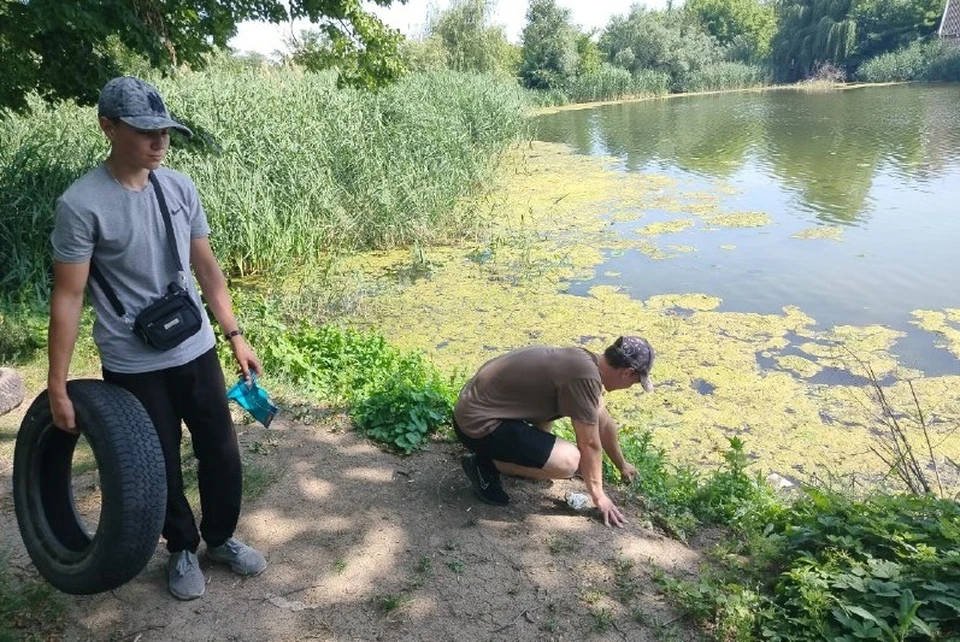 В Волновахе прошла экологическая акция «Марафон зеленых дел». Фото: Администрация Волновахского округа
