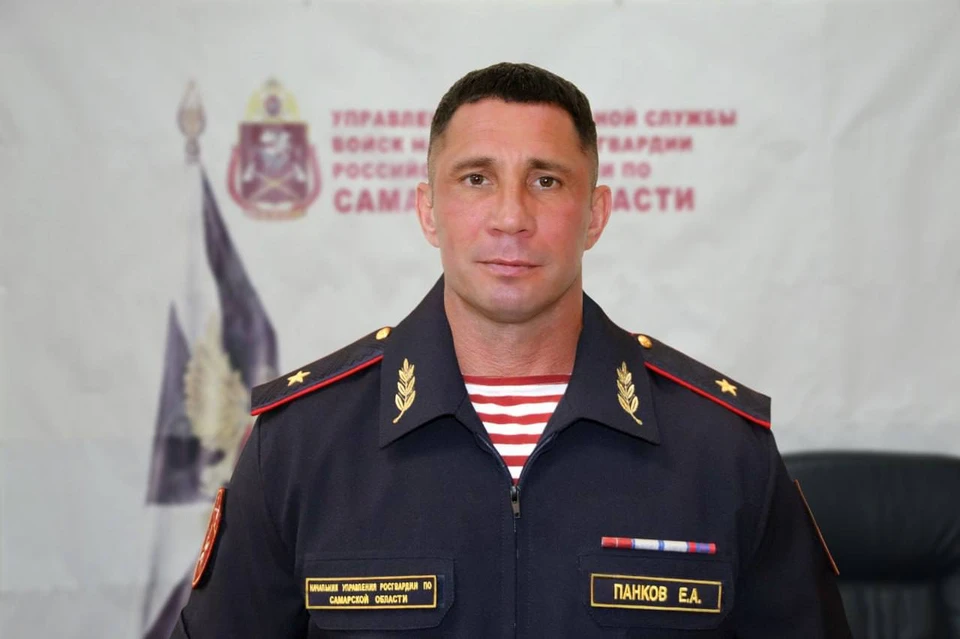 Евгений Панков возглавляет Росгвардию в Самарской области с апреля 2024 года. Фото: пресс-служба Управления Росгвардии по региону.