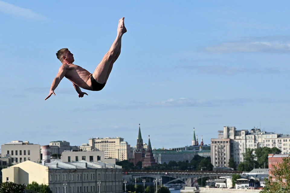 В Москве прошли международные соревнования по хай-дайвингу