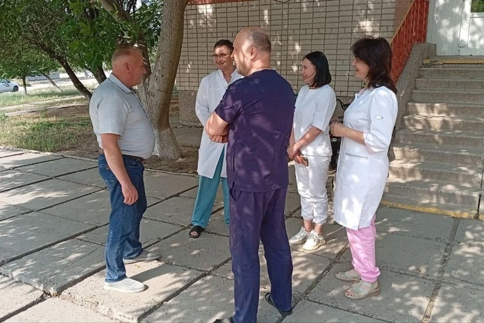 Медики из Мордовии принимают в Каланчакской ЦРБ. Фото: министерство здравоохранения Херсонской области