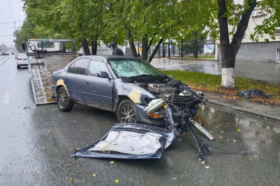 Сбитая девушка погибла на месте. Фото: ГАИ по Новосибирску