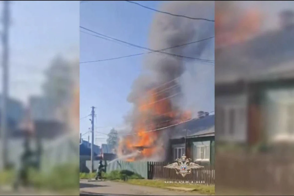 Курсант без колебаний помог всем выбраться из горящего дома. Фото: соцсети официального представителя МВД России Ирины Волк.
