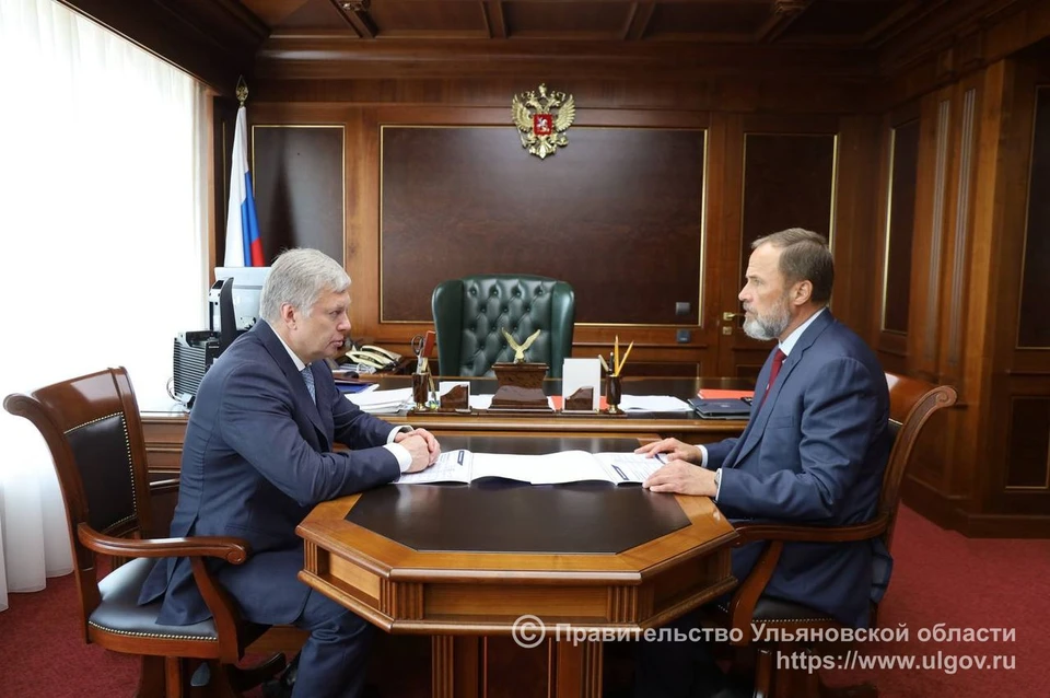 Глава региона встретился с полномочным представителем Президента РФ в ПФО. Фото правительство Ульяновской области