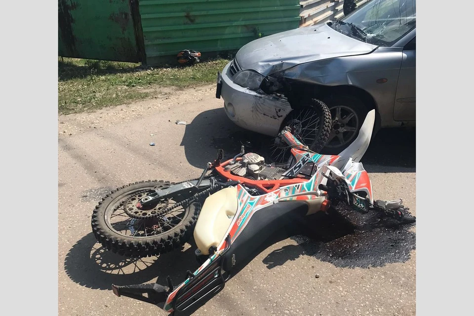 15-летний мотоциклист пострадал в ДТП под Рязанью.